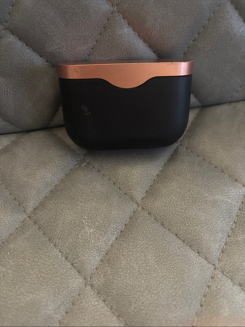 Sony Earbud Charging Case in Black and Rose Gold